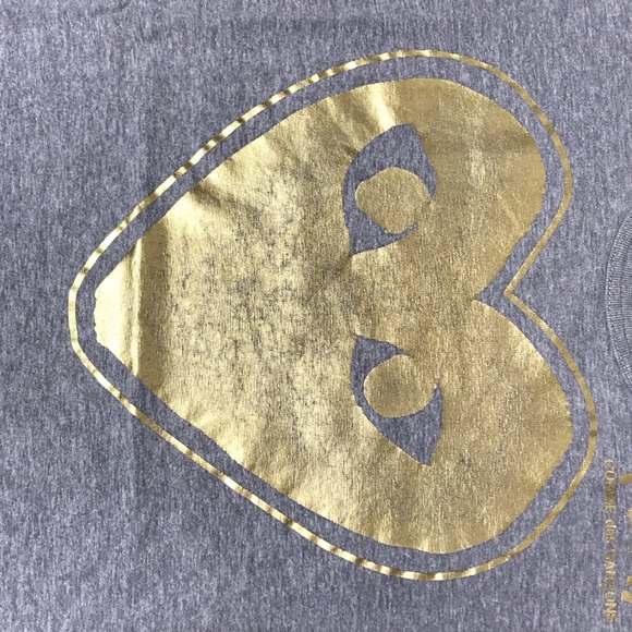 Comme des Garçons PLAY Gold Heart T-Shirt - Picture 3 of 4